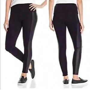Lysse Faux Black Leather Leggings Size Small